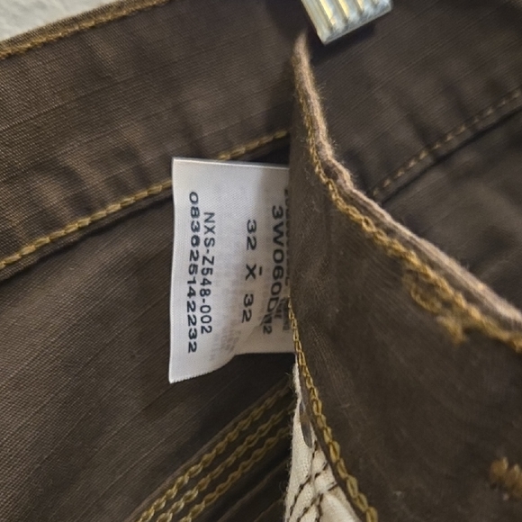 Wrangler Men's Dark Brown Cargo Pants - Sz 32x32 - Picture 7 of 15